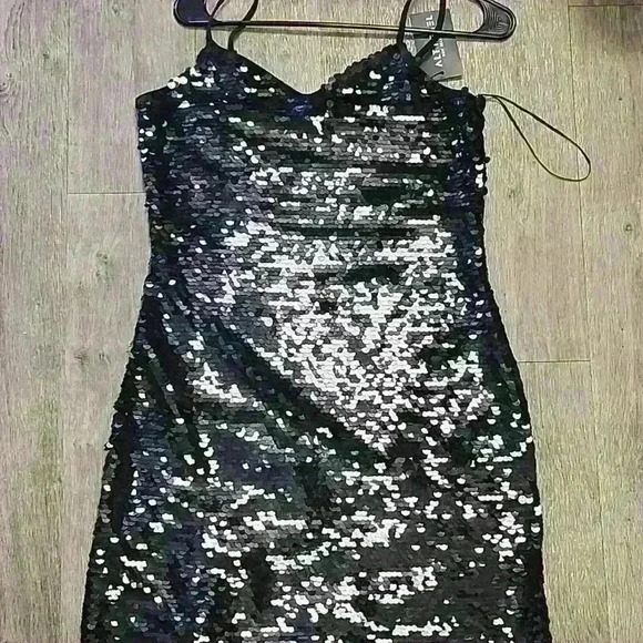 MICHAEL MICHAEL KORSSequined Mesh Tank Dress - Picture 5 of 6